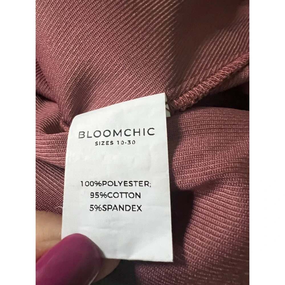 Womens Bloomchic Womens Jacket Mauve Pink Pockets Zipper Button Detail 18 - 20‎